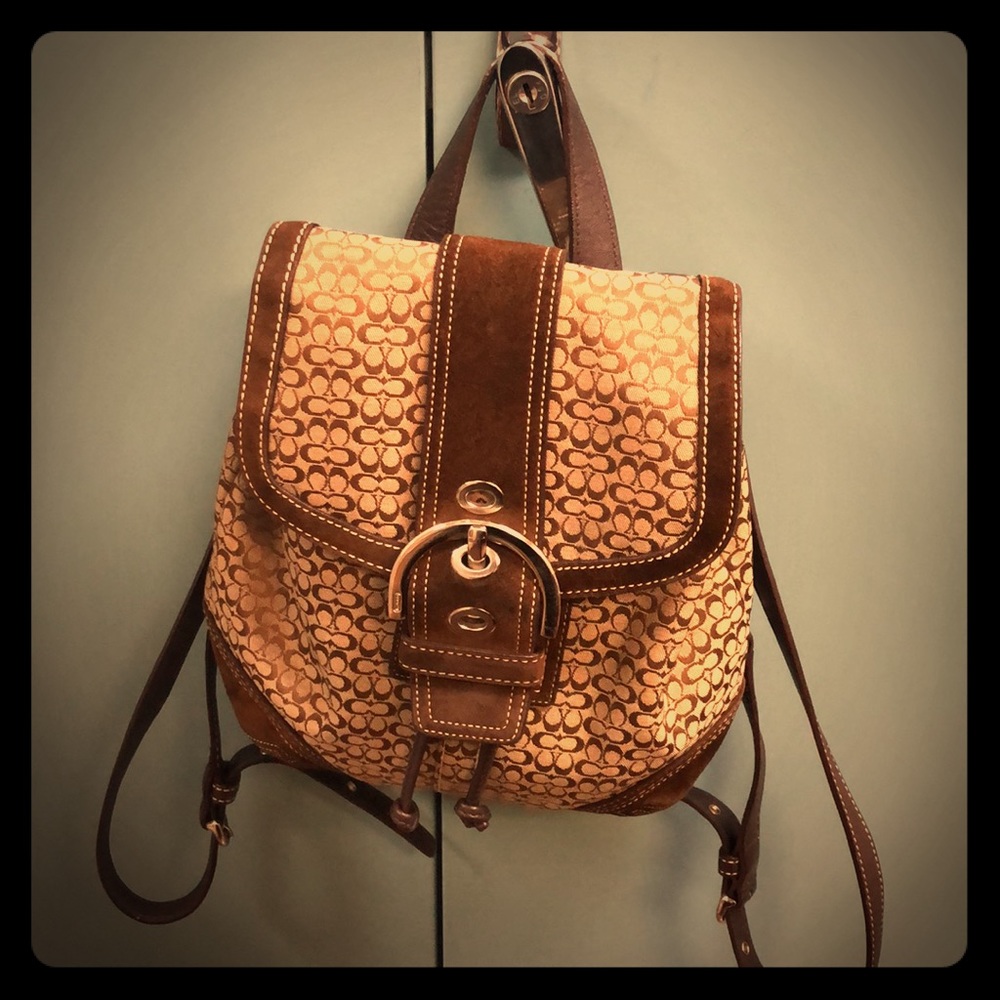 Gently used Classic COACH small backpack